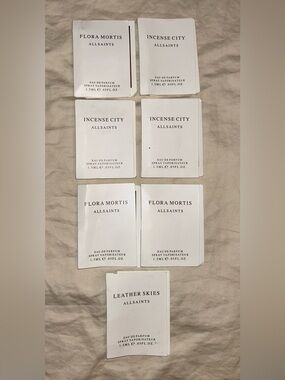 AllSaints Vial Set - Flora Mortis, Incense City, Leather Skies
